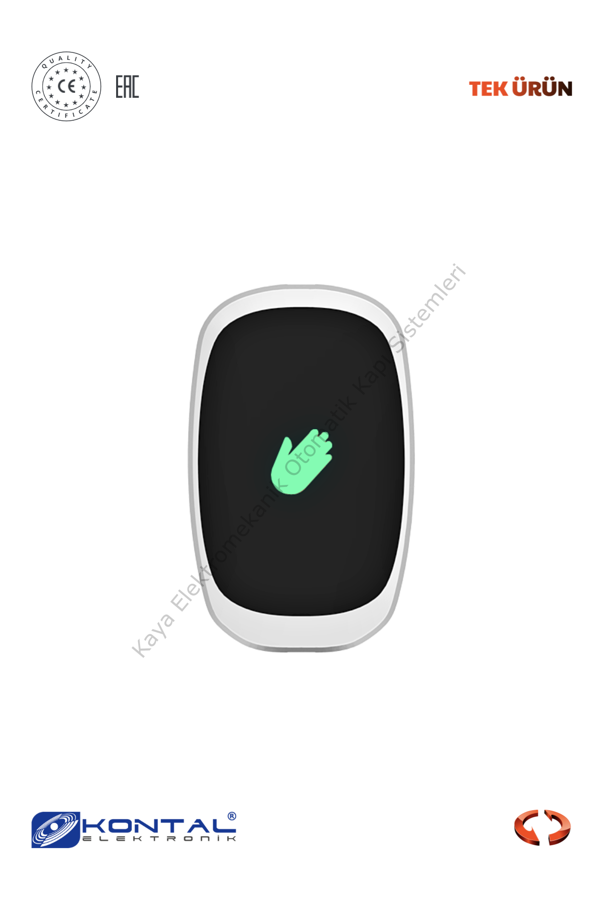 Kontal ES Otomatik Kapı El Sensörü Beyaz