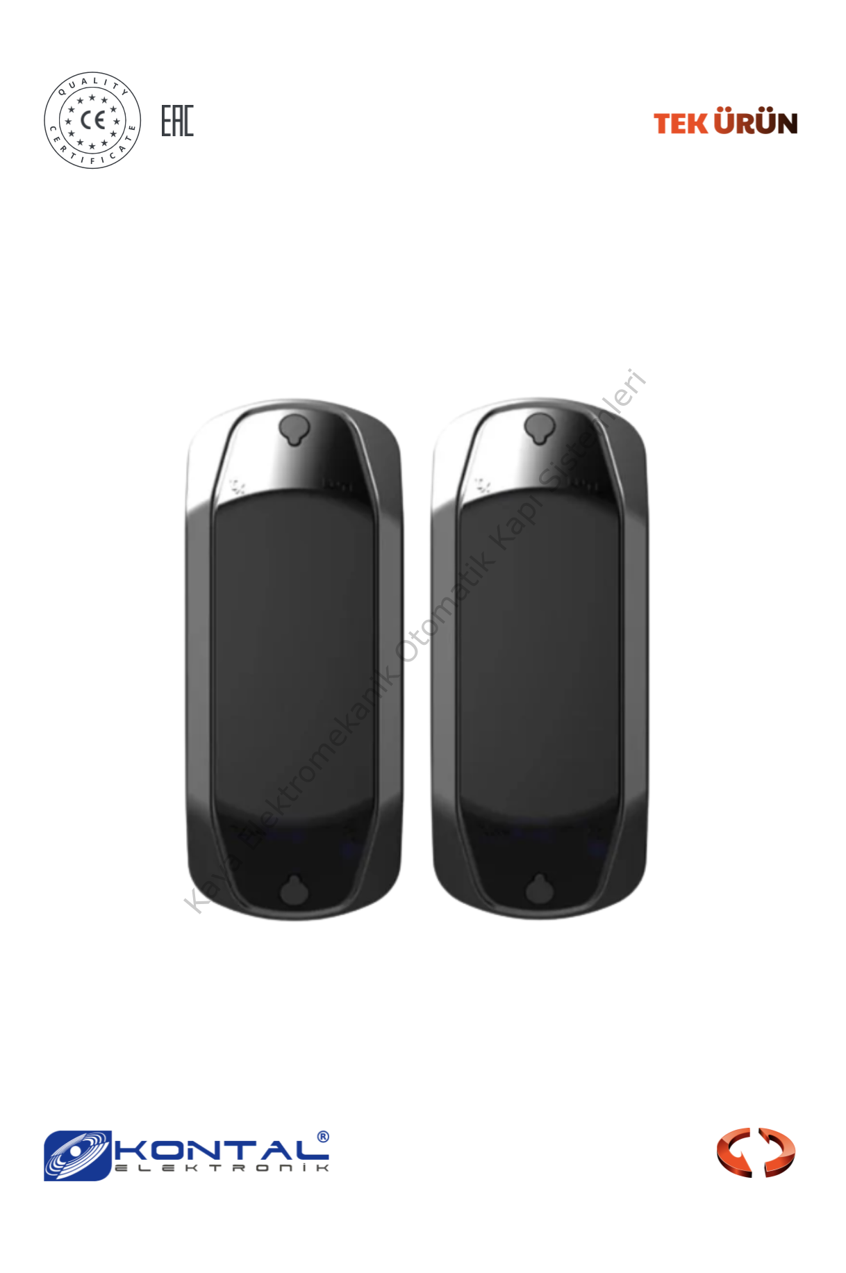 Kontal EMFP Pilli Emniyet Fotosel Takımı (Otomatik Kapı Sensörü)