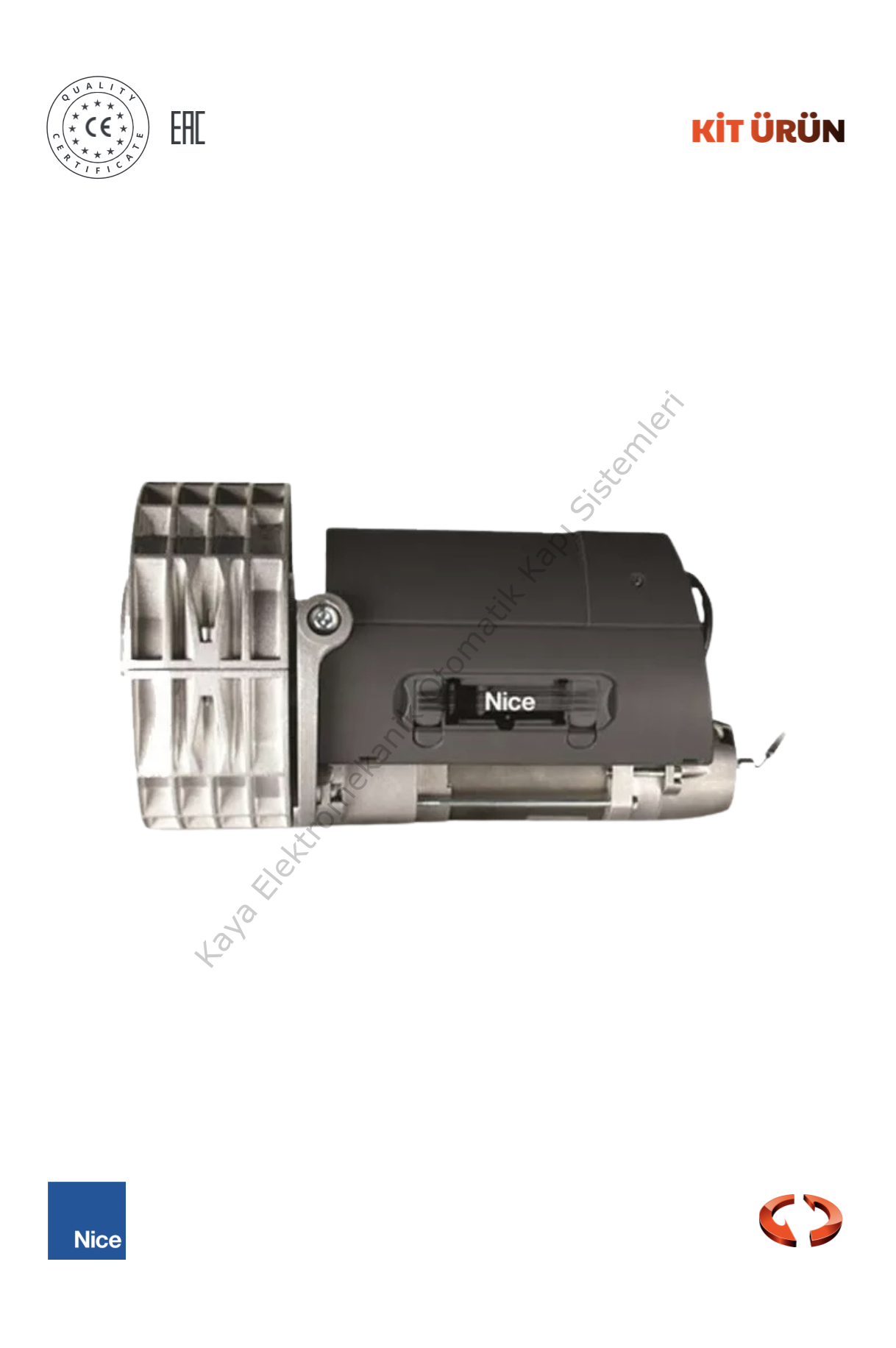 Nice Rondo 2040 (Santral Kepenk Motoru) (Otomatik Kapı Motoru)