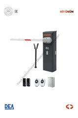 DEA PASS24 N/VR 4 Metre Bariyer (Yol Bariyeri - Kontrollü Geçiş - Güvenlik ) (Aksesuarlı Kit)