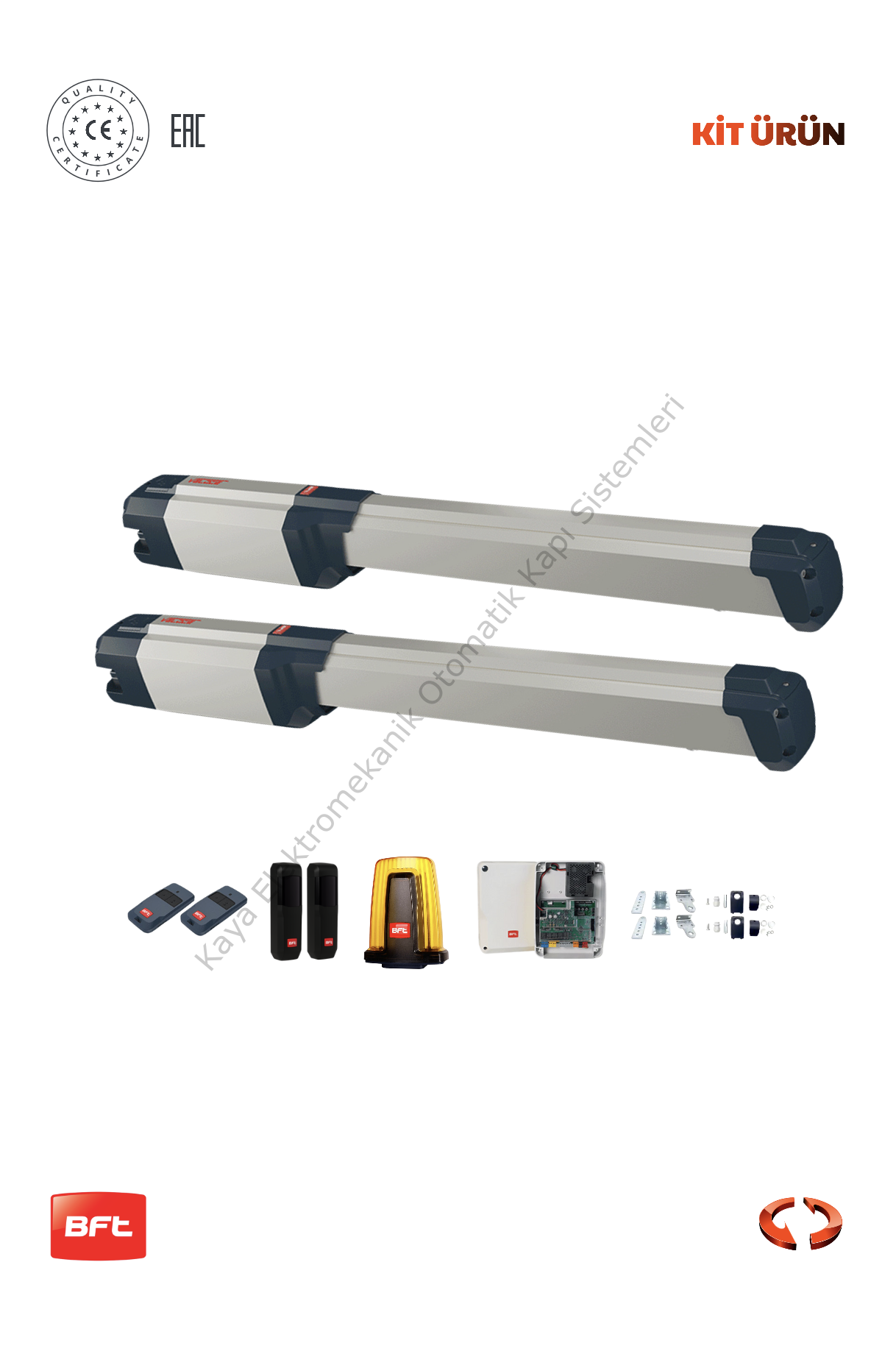 BFT Phobos Veloce BT B35 Smart Dairesel Bahçe Kapısı Motor Kiti (Otomatik Kapı Motoru) (Aksesuarlı Kit)