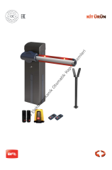 BFT Giotto BT A60 U 6 Metre Bariyer (Yol Bariyeri - Kontrollü Geçiş - Güvenlik ) (Aksesuarlı Kit)