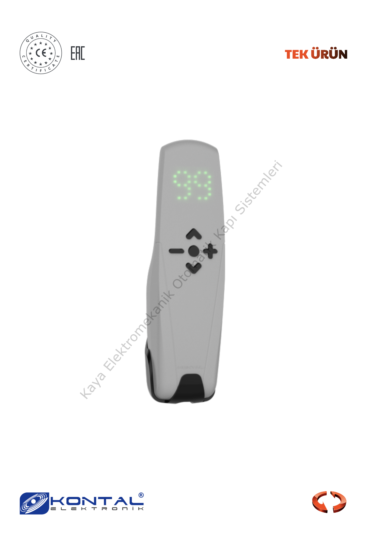 Kontal VM99 - 99 Kanallı Kumanda (Otomatik Kapı Aksesuarı)