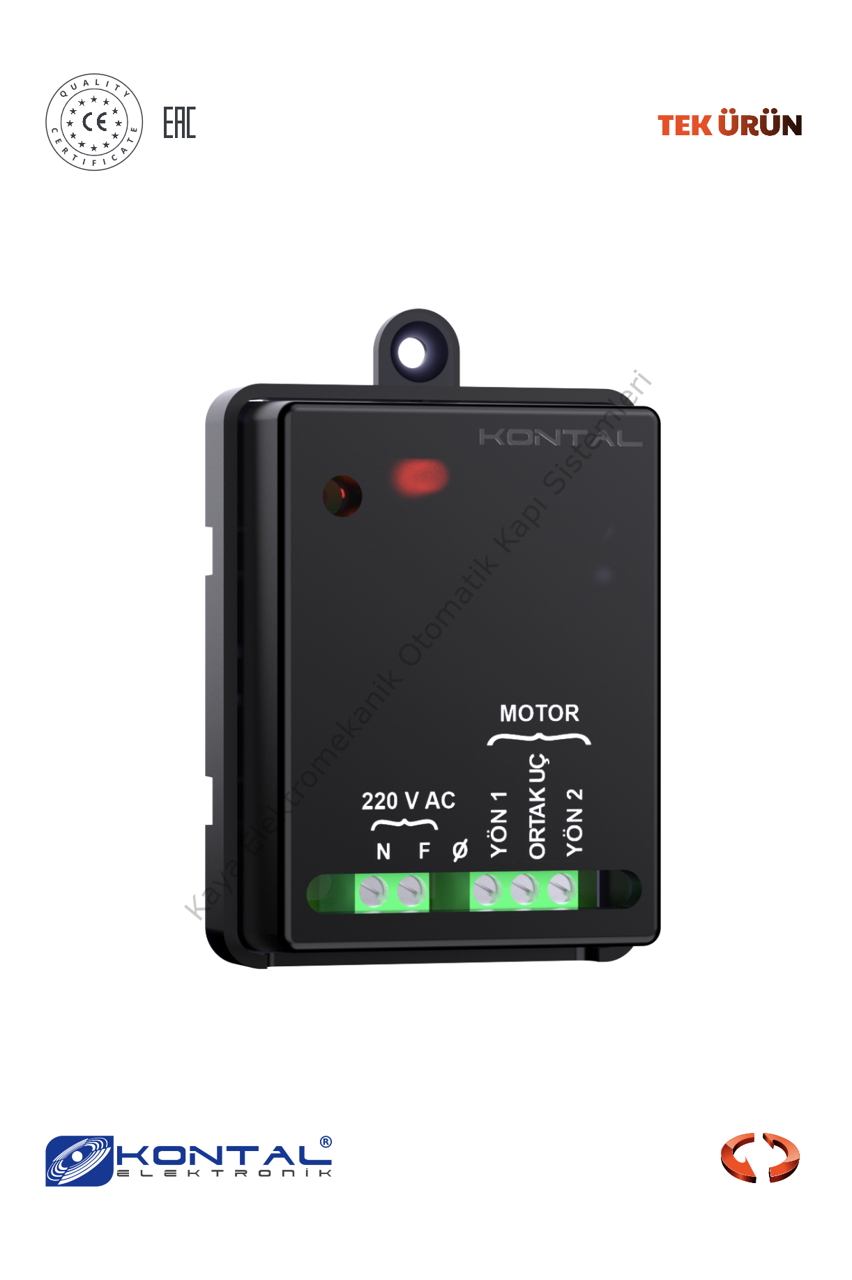 Kontal TENPA  - 220V Motor Kontrol Kartı (Otomatik Kapı Aksesuarı)