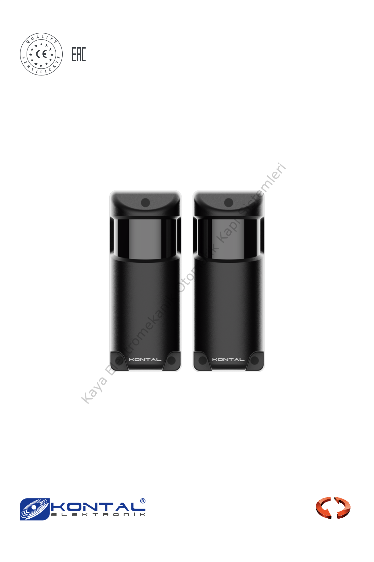 Kontal EMFP/H 180° Hareketli Emniyet Fotoseli Takımı (Otomatik Kapı Aksesuarı)