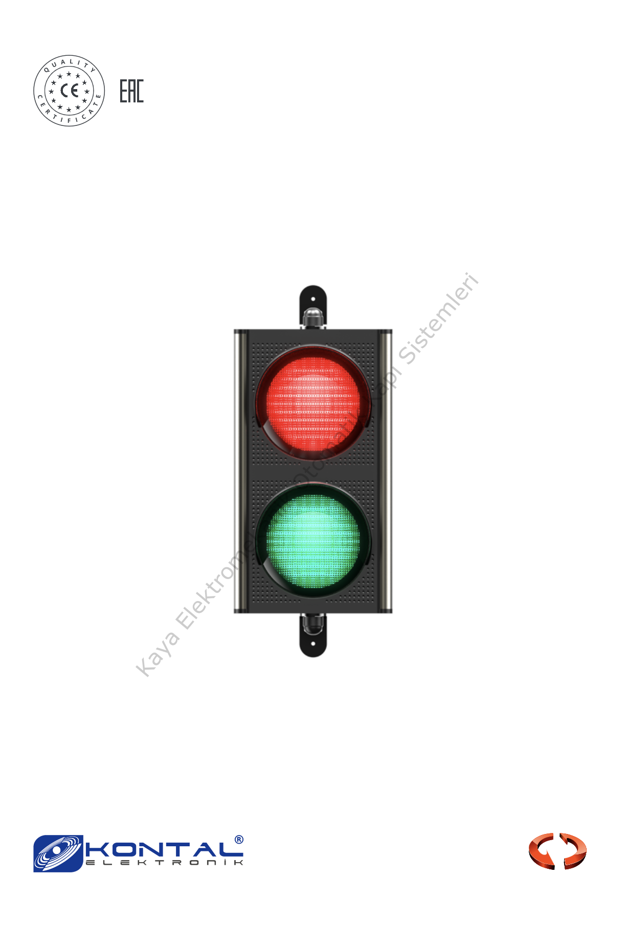 Kontal TRFL Kırmızı ve Yeşil Işık Trafik Lambası (Otomatik Kapı Aksesuarı)