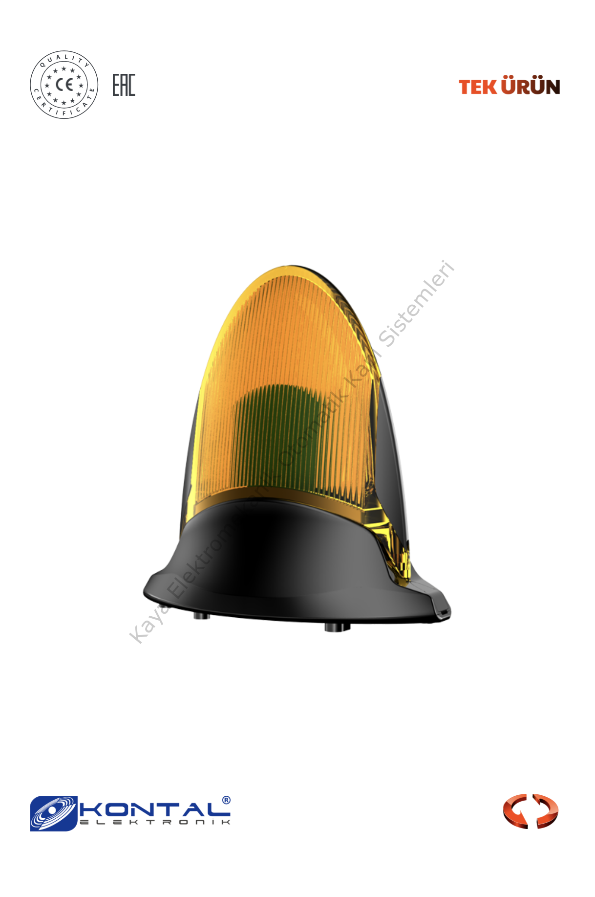 Kontal FL LED Flaşör (İkaz) Lamba (Otomatik Kapı Aksesuarı)