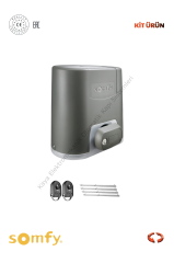 Somfy Elixo 500KG 230V Standart Pack Yana Kayar Bahçe Kapısı Motoru (Otomatik Kapı Motoru) (Aksesuarlı Kit)