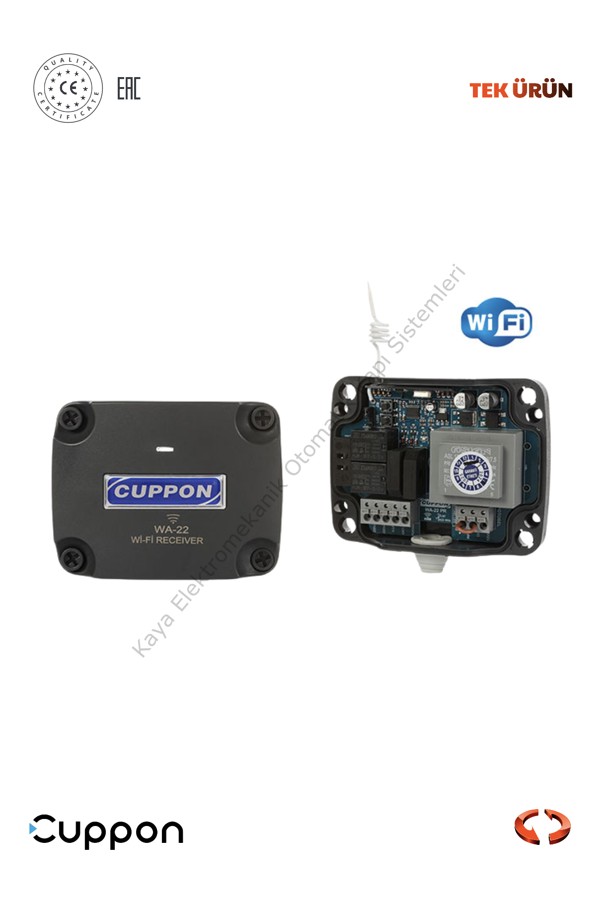 Cuppon WA-22 WiFi Kepenk Kontrol Ünitesi  (Otomatik Kapı Aksesuarı)