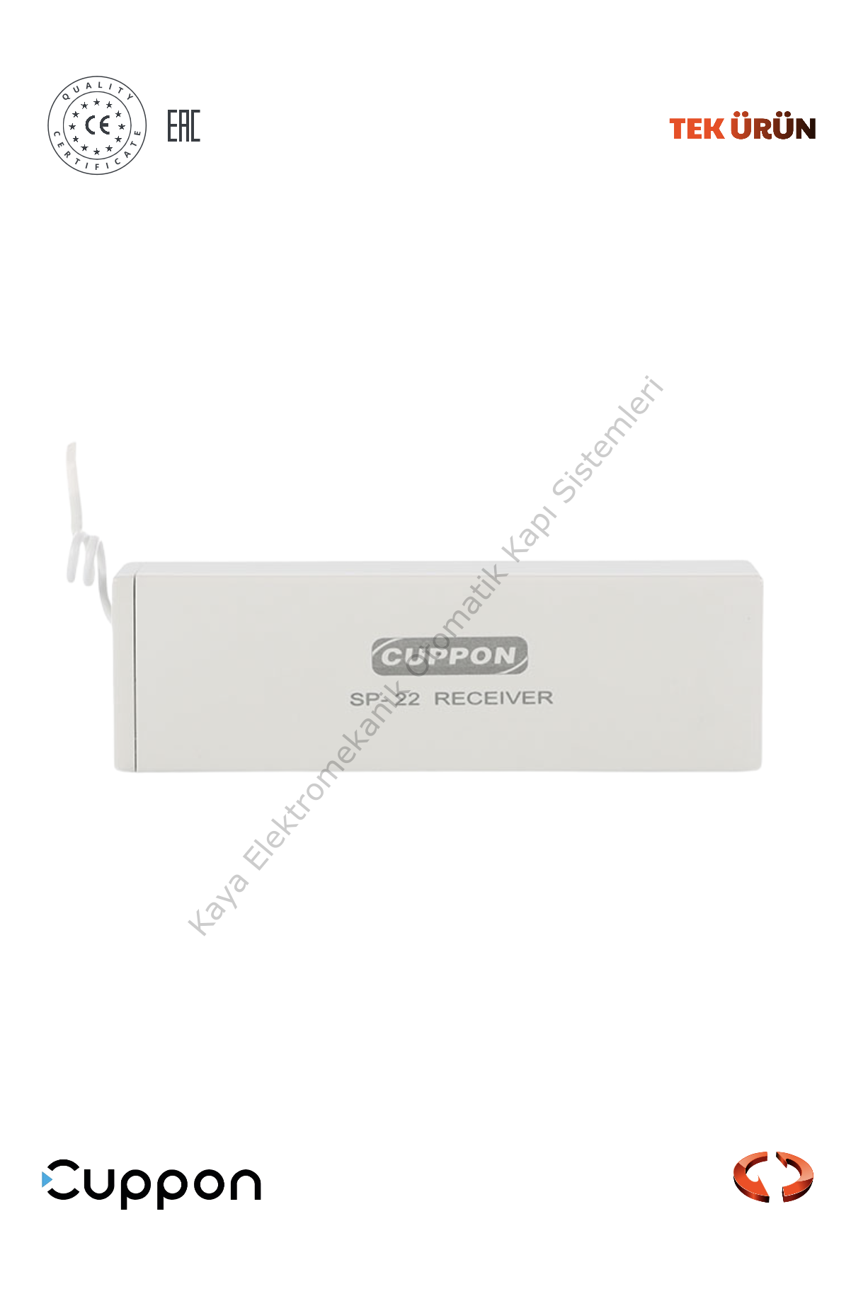 Cuppon SP-22 ST Panjur Alıcı Ünitesi (Otomatik Kapı Aksesuarı)