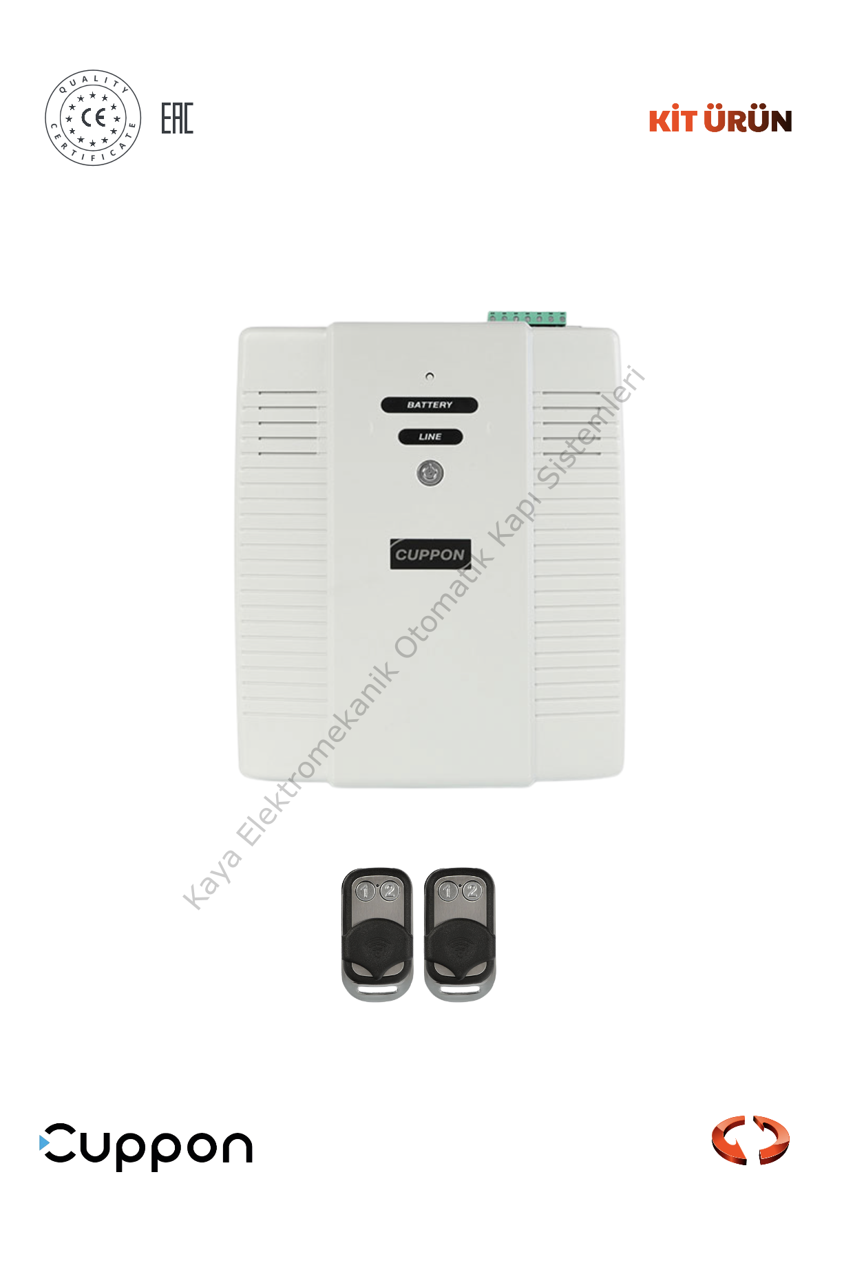 Cuppon SM 1100 Kepenk Güç Kaynağı UPS (Otomatik Kapı Aksesuarı)