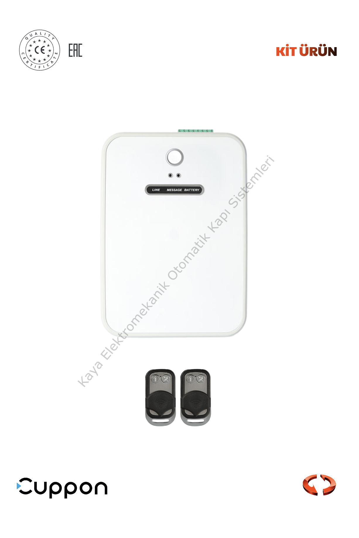 Cuppon SM 1200 Kepenk Güç Kaynağı UPS Çift Çıkışlı (Otomatik Kapı Aksesuarı)