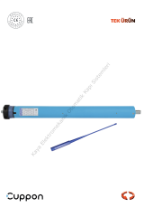 Cuppon CM45SS-10/15 10Nm Kısa Tip Panjur Tüp Motor (Otomatik Kapı Motoru)