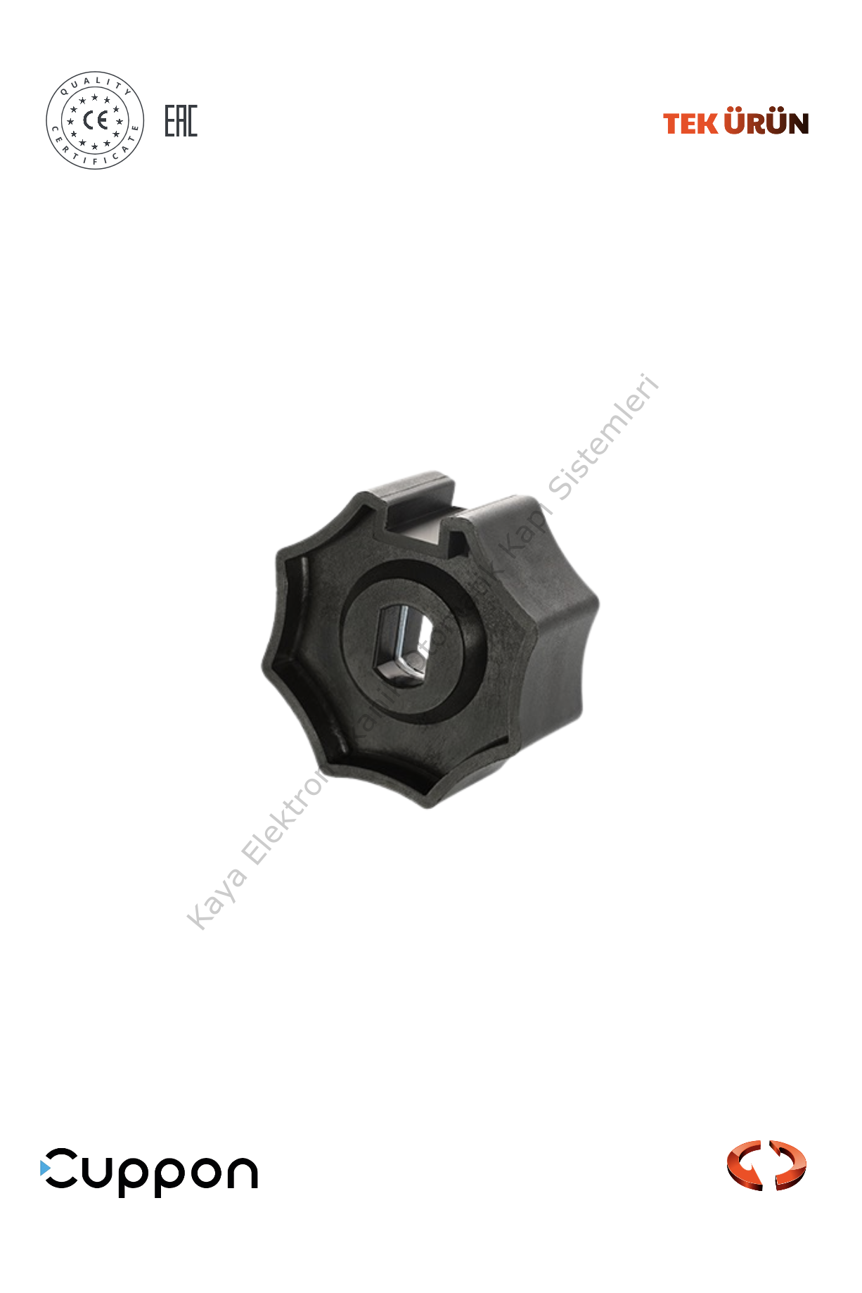Cuppon AD45-5601 59 mm Sekizgen Yıldız Adaptör (Otomatik Kapı Aksesuarı)