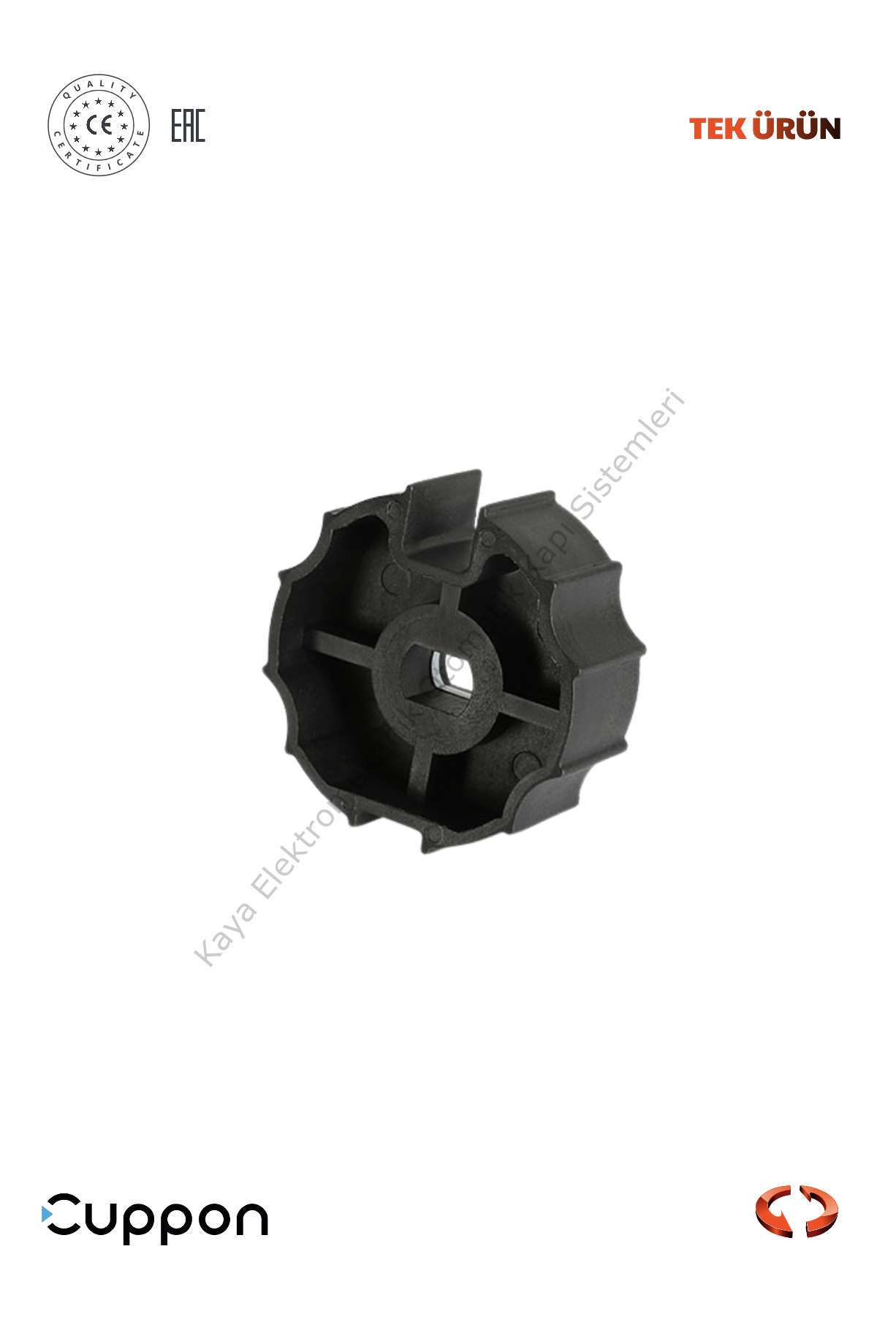 Cuppon AD45-6701 65mm Sekizgen Yıldız Adaptör (Otomatik Kapı Aksesuarı)