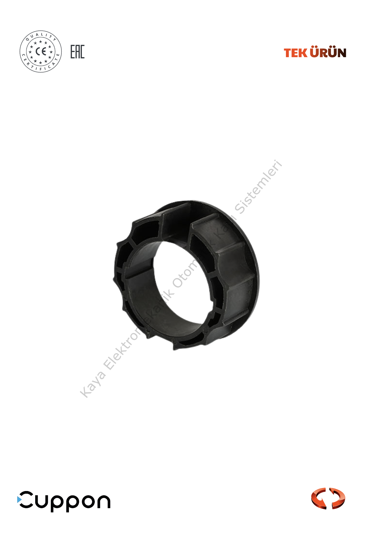 Cuppon AC45-6701 65mm Sekizgen Yıldız Bilezik (Otomatik Kapı Aksesuarı)