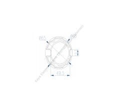 Cuppon AC45-6701 65mm Sekizgen Yıldız Bilezik (Otomatik Kapı Aksesuarı)