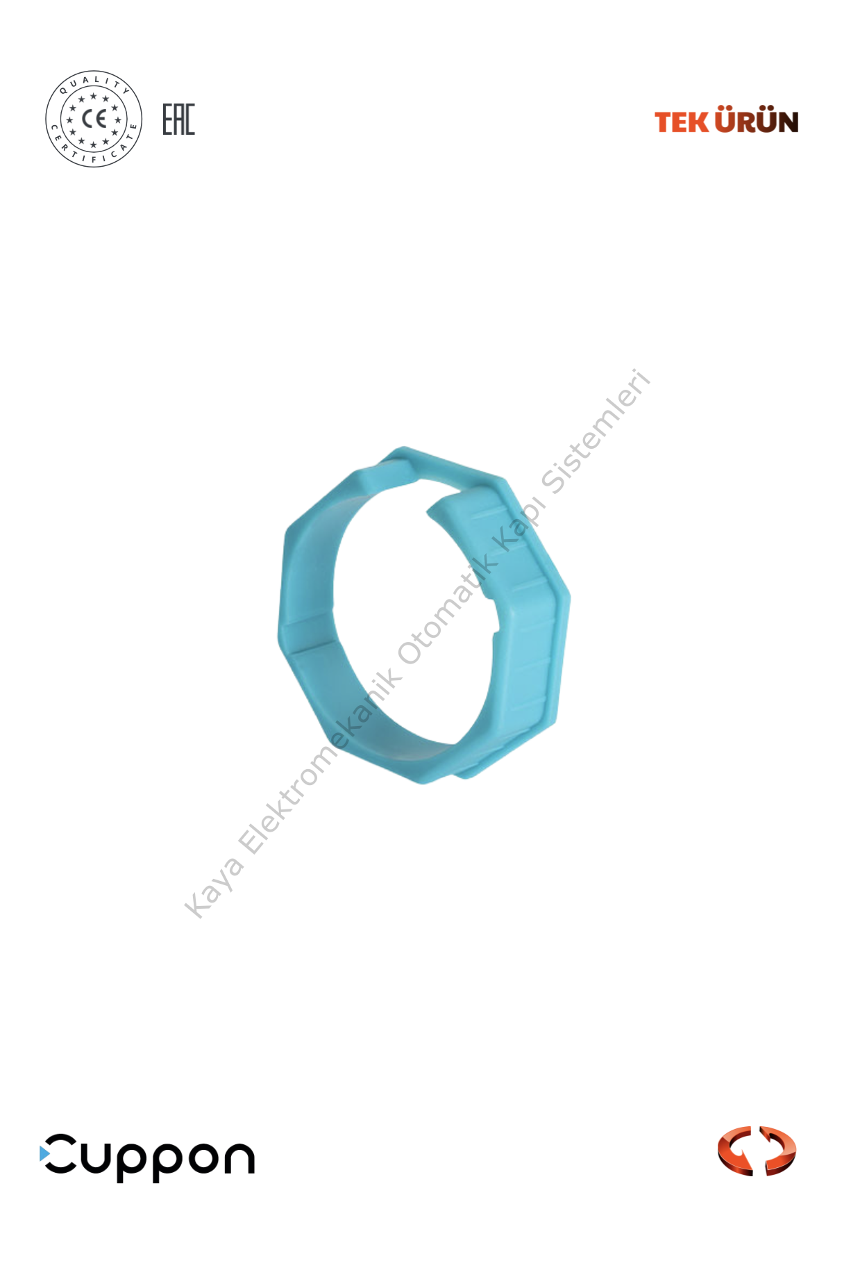 Cuppon AC59-6601 71 mm Sekizgen Yıldız Bilezik (Otomatik Kapı Aksesuarı)