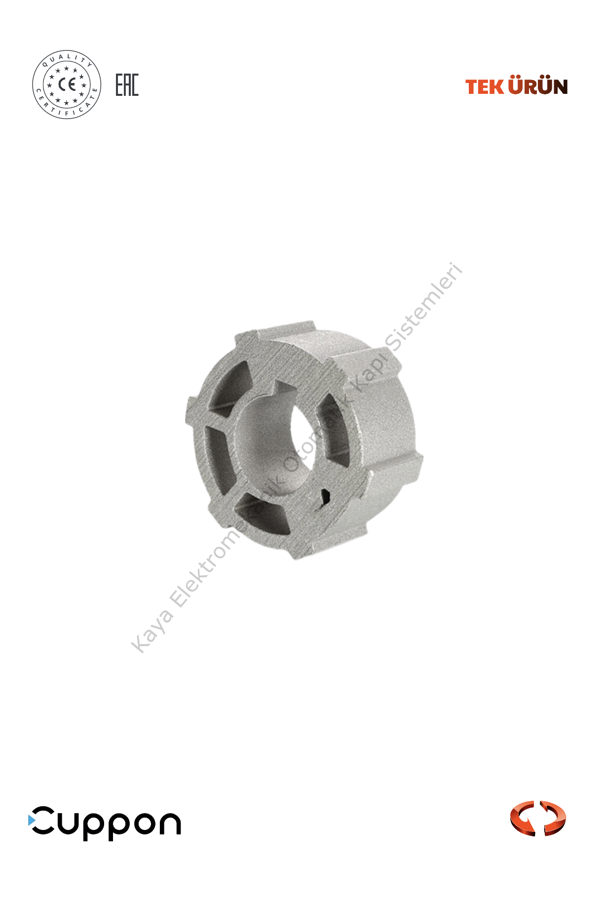 Cuppon AD59-7001 71 mm Sekizgen Yıldız Adaptör (Otomatik Kapı Aksesuarı)
