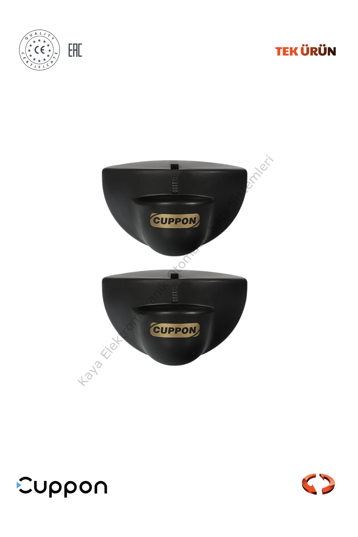 Cuppon SRDR-2 Fotoselli Kapı Hareket Sensörü 2'li (Otomatik Kapı Aksesuarı)