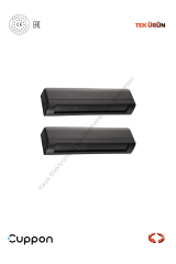 Cuppon SRDR-4H Perde Radar Fotoselli Kapı Sensörü 2'li (Otomatik Kapı Aksesuarı)