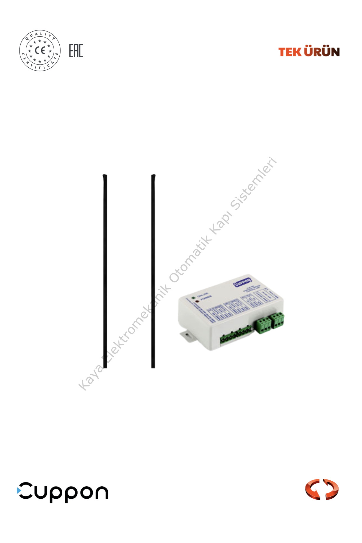 Cuppon SBFT Boy Fotoseli ve Kontrol Kartı Set (Otomatik Kapı Aksesuarı)