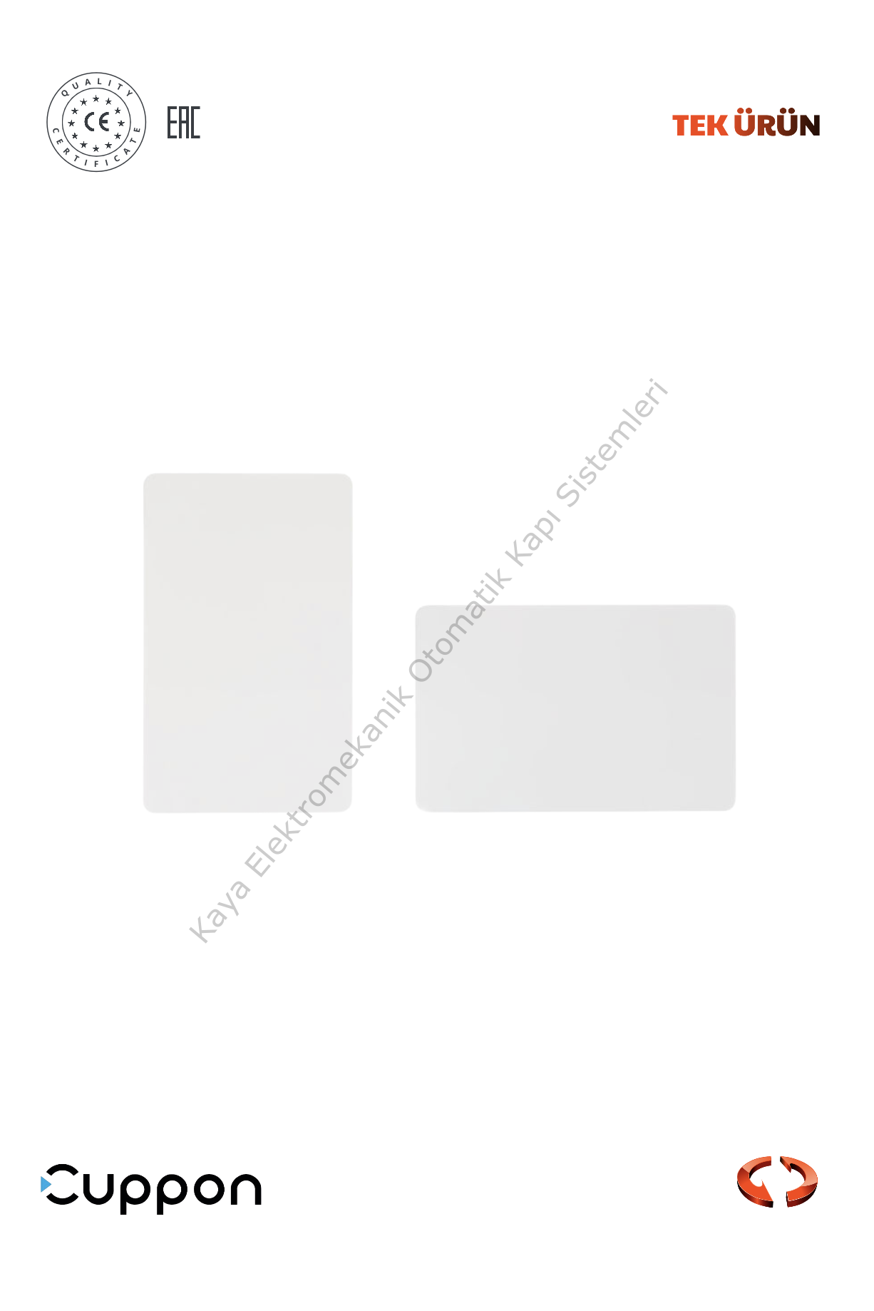 Cuppon SCA ID Kart Beyaz (Otomatik Kapı Aksesuarı)