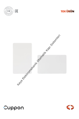 Cuppon SCA ID Kart Beyaz 50'li (Otomatik Kapı Aksesuarı)