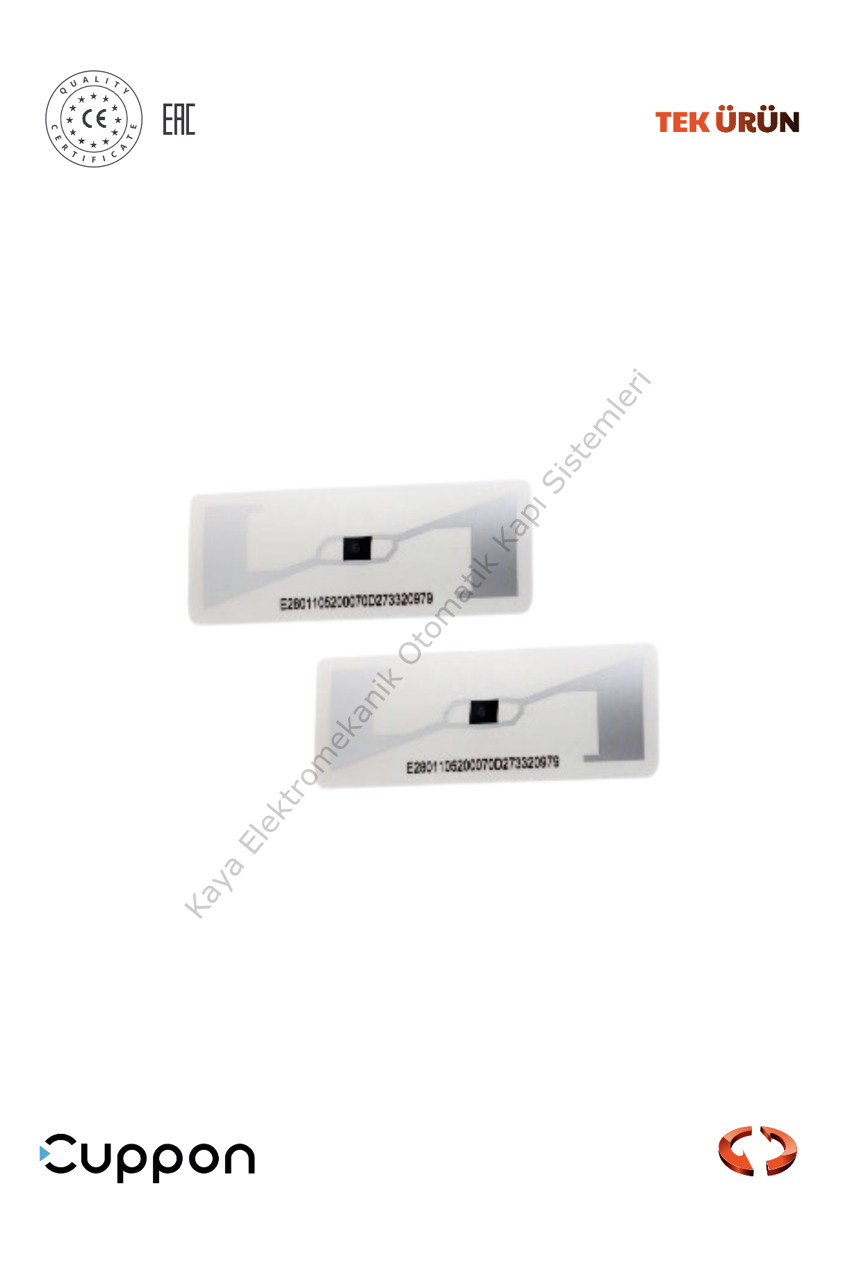 Cuppon HGS Etiketi (Otomatik Kapı Aksesuarı)