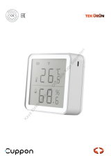Cuppon Dijital Ekran Akıllı Isı ve Nem Ölçer (Akıllı Ev Aksesuarı)