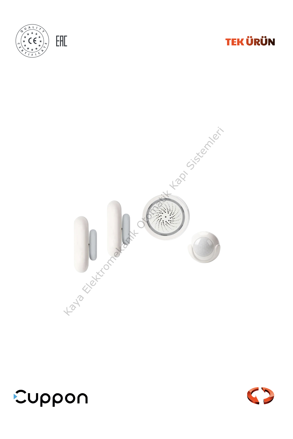 Cuppon Wi-Fi Akıllı Alarm Takımı (Akıllı Ev Aksesuarı)