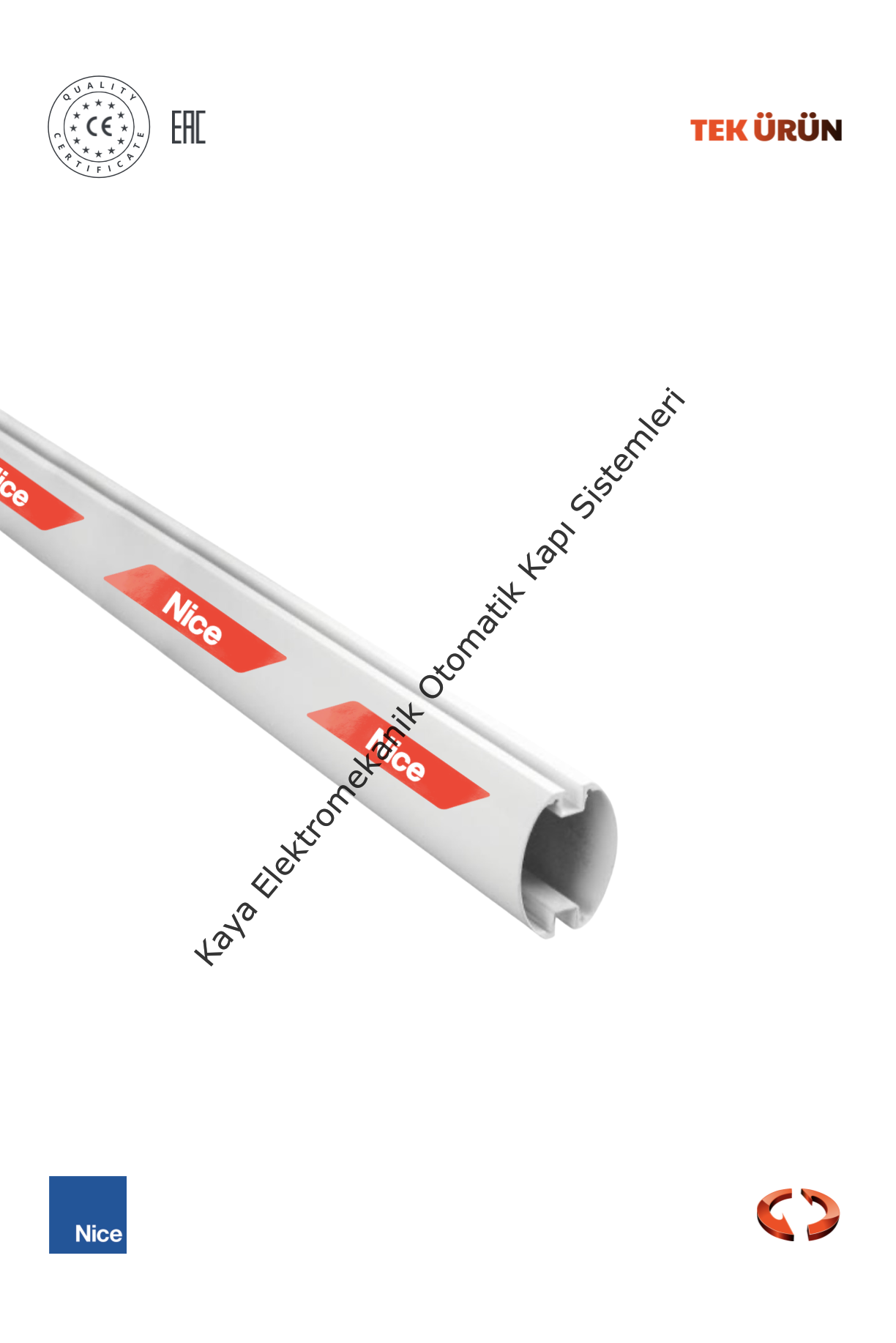 Nice Wide L Bariyer Kolu 6 Metre (Otomatik Kapı Yedek Parça)