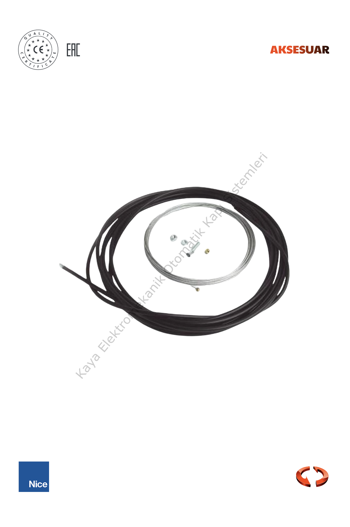 Nice KA1 Manuele Alma Halat Kiti (Otomatik Kapı Aksesuarı)