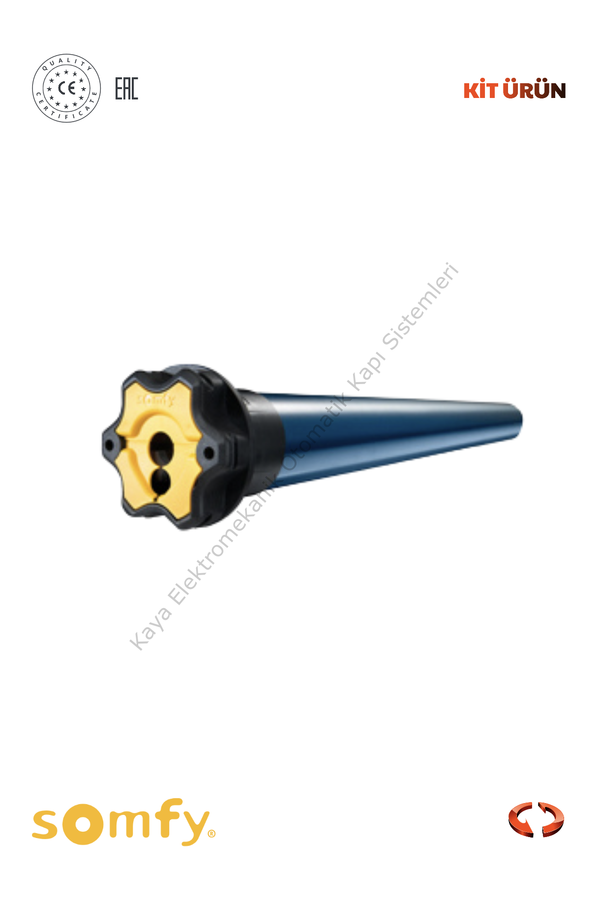 Somfy LT TITAN 100/12 100 Nm Kepenk/Panjur Motoru (Otomatik Kapı Motoru)