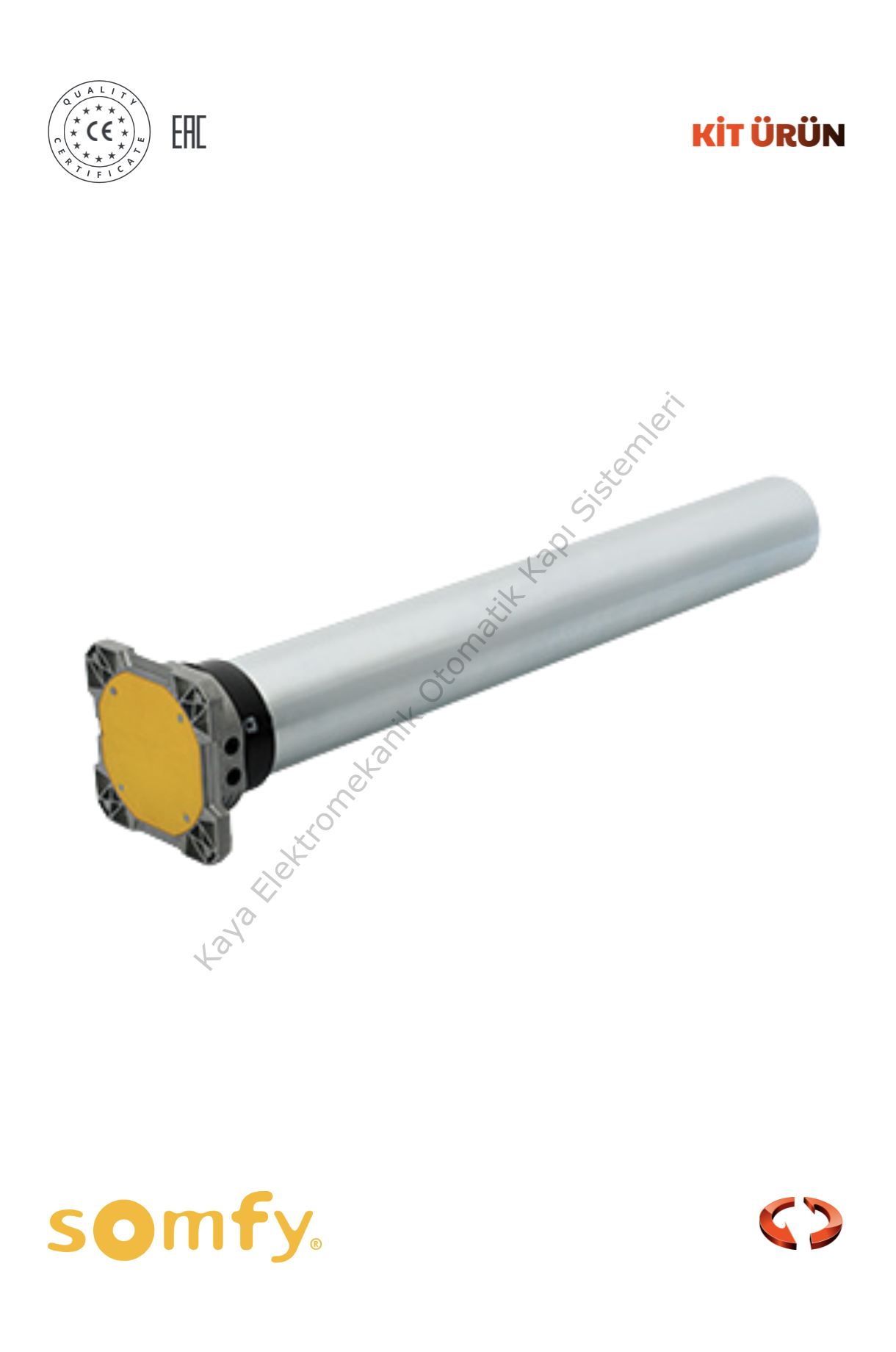 Somfy LT80S 150 Ø94 230/50 150 Nm SEL Kepenk/Panjur Motoru (Otomatik Kapı Motoru)
