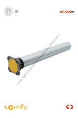 Somfy LT80S CSI 200 Ø94 230/50 200 Nm Redüktörlü SEL Kepenk/Panjur Motoru (Otomatik Kapı Motoru)