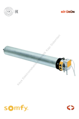 Somfy LT90 350/8 D124 B SEL 350 Nm Kepenk Motoru (Otomatik Kapı Motoru)