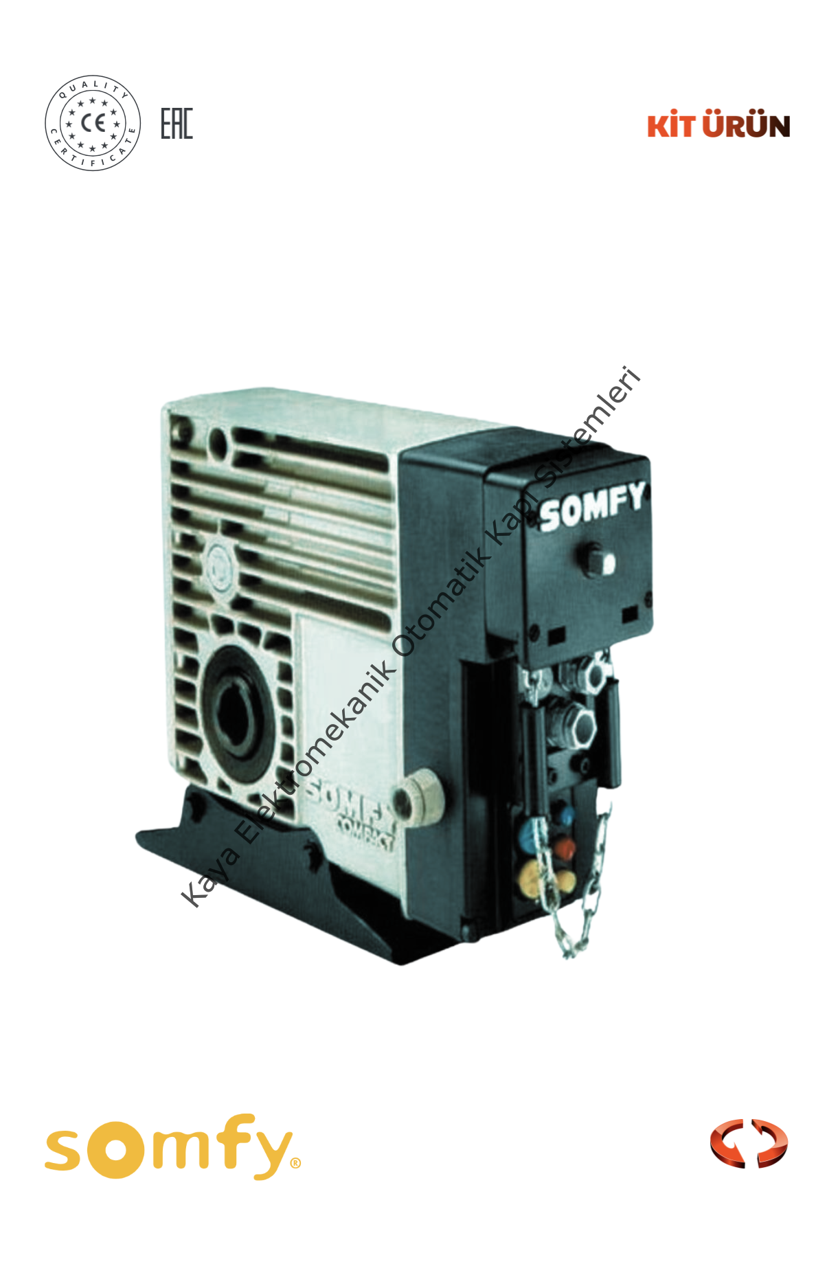 Somfy Compact 120/25 400/50 TRI Kepenk Motoru (Otomatik Kapı Motoru)