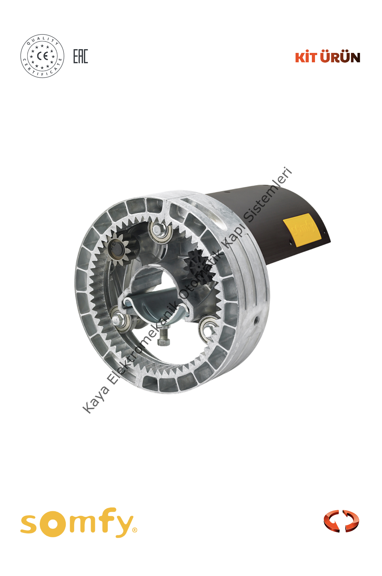 Somfy Centreo 3 - 60/220 230/50 AF 140 Nm Kepenk Motoru (Otomatik Kapı Motoru)