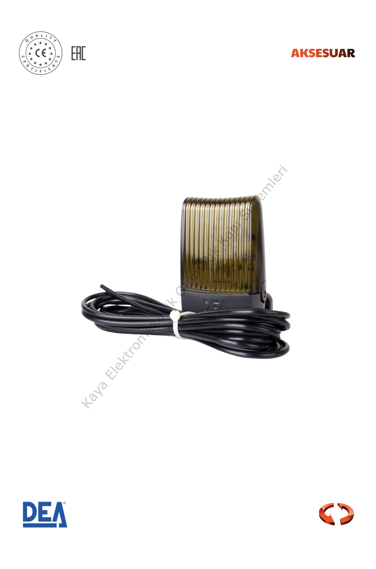 DEA Aura/N Led Flaşör (İkaz) Lamba (Otomatik Kapı Lambası)