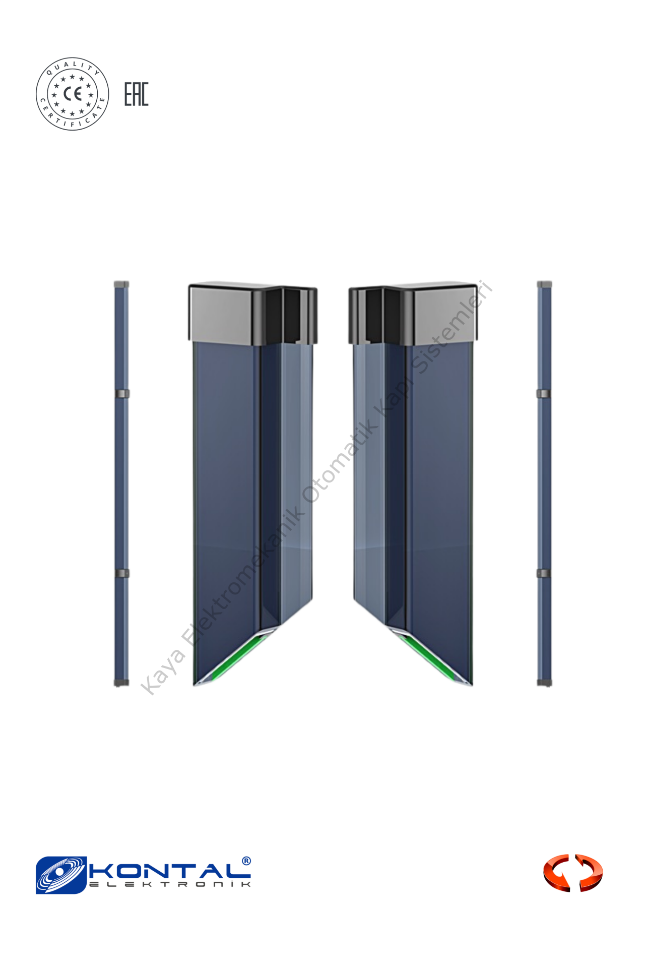 Kontal BF2 90AV Boydan Emniyet Fotosel Takımı (Otomatik Kapı Aksesuarı)