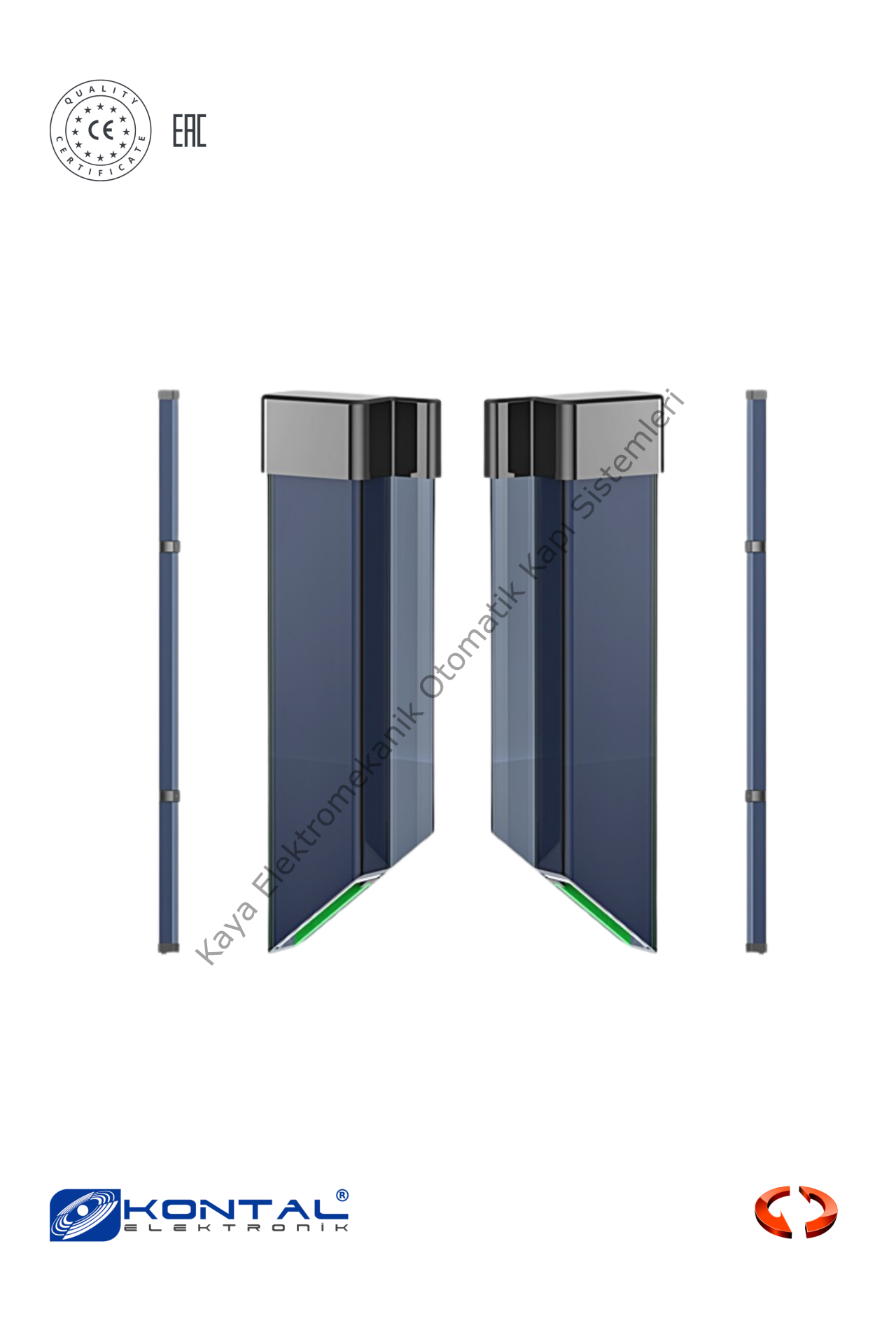 Kontal BF2 180AV Boydan Emniyet Fotosel Takımı (Otomatik Kapı Aksesuarı)